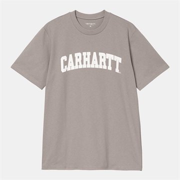 Carhartt WIP T-shirt University s/s Misty Grey / White